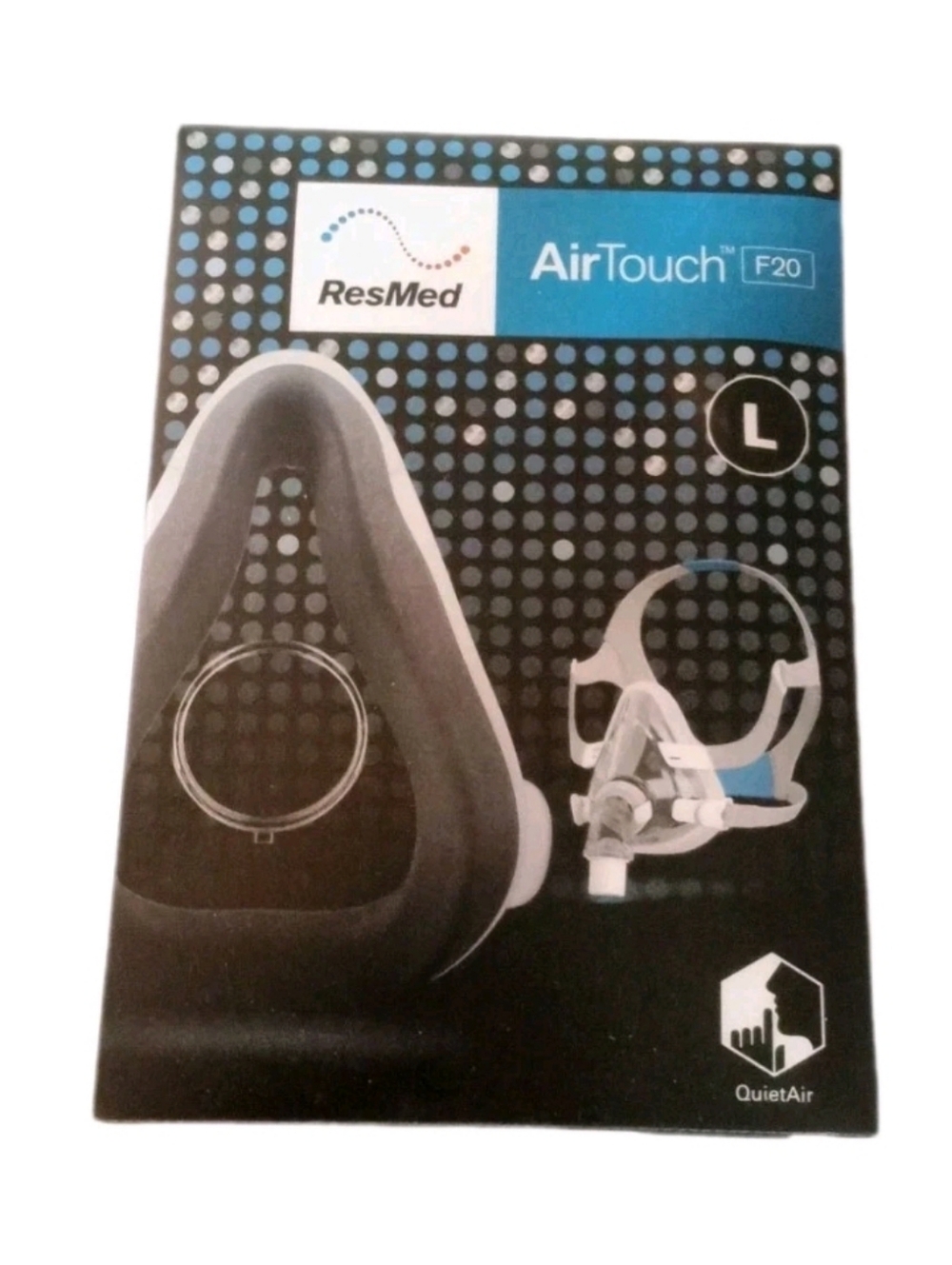 NEW ResMed AirTouch F20 Full Face Mask With Headgear - LARGE 63002